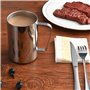 Lot de 2 tasses en acier inoxydable à double paroi de 500 ml avec poignées pour boissons chaudes et froides comme le lait/café/j