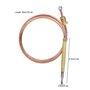 OKBY - Thermocouple universel de cheminée à gaz - Kit de remplacement - 900 mm - Gris - Connexion vis - Acier inoxydable