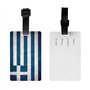 Étiquettes de bagage imprimées de drapeau grec pour valises, étiquettes d'identification de sac de voyage en PVC pour accessoire