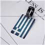 Étiquettes de bagage imprimées de drapeau grec pour valises, étiquettes d'identification de sac de voyage en PVC pour accessoire