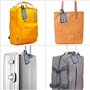 Étiquettes de bagage imprimées de drapeau grec pour valises, étiquettes d'identification de sac de voyage en PVC pour accessoire