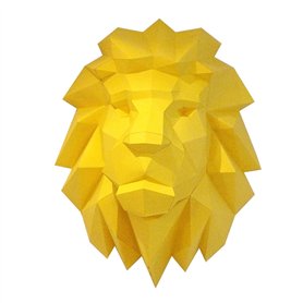 Fait à la main – Modèle en papier 3D Tête de lion