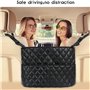PEKMAR Organisateur de Dossier d'auto de Poche en Mesh, pour DS DS3 DS4 DS5 DS5LS DS6 DS7 DS9, Sac de siège Central d'auto