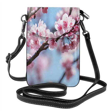 Sac à main tentant avec imprimé fleurs de cerisier pour téléphone portable