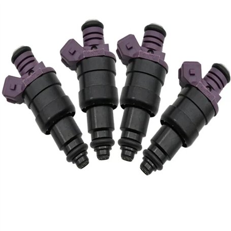 Lot de 4 injecteurs de carburant compatibles avec Renault Clio Kangoo Twingo 1.2