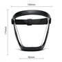 yasoe Masque de Protection de Travail Masque de Protection Intégral Transparent Protecteur Anti-Poussière avec 10 Filtres Noir