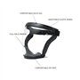 yasoe Masque de Protection de Travail Masque de Protection Intégral Transparent Protecteur Anti-Poussière avec 10 Filtres Noir