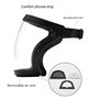 yasoe Masque de Protection de Travail Masque de Protection Intégral Transparent Protecteur Anti-Poussière avec 10 Filtres Noir