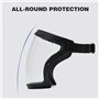 yasoe Masque de Protection de Travail Masque de Protection Intégral Transparent Protecteur Anti-Poussière avec 10 Filtres Noir