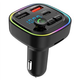 yomoe Transmetteur FM Bluetooth Adaptateur D'Autoradio Bluetooth PD 20W