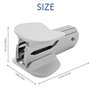 Asyduey Éliminateur d'agrafes style pin en acier blanc pour agrafes 24/6 26/6