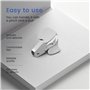 Asyduey Éliminateur d'agrafes style pin en acier blanc pour agrafes 24/6 26/6