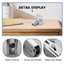 Asyduey Éliminateur d'agrafes style pin en acier blanc pour agrafes 24/6 26/6