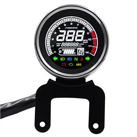 Mauedest Instrument Polyvalent Odomètre Écran LCD Tachymètre Odomètre Fournitures de Moto