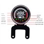 Mauedest Instrument Polyvalent Odomètre Écran LCD Tachymètre Odomètre Fournitures de Moto