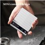 Yominerr Balance Électronique de Café USB Rechargeable, Affichage LED et Minuterie pour Usage Domestique