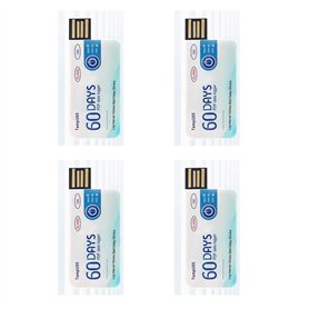 Lioggyet 4 x TempU05 Enregistreur de données de température 60 jours Analyseur de température jetable PDF USB