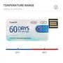 Lioggyet 4 x TempU05 Enregistreur de données de température 60 jours Analyseur de température jetable PDF USB