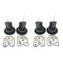 FYOBOT 4 Ensembles Convient pour Bandit 1200 GSF1200 GSF1200S PièCes de Diaphragme de Piston du Kit de RéParation de Carburateur