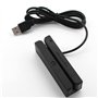 Aonukpdy 10X MSR90 USB Lecteur de Carte à Bande MagnéTique Lecteur de Carte Bande 3 Pistes Mini Swiper pour USB PC