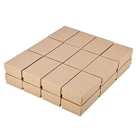 Bonkshire 24 PièCes BoîTe-Cadeau en Papier Kraft Petite BoîTe à en Papier Kraft à la Main en Carton Emballage BoîTe-Cadeau DéCor