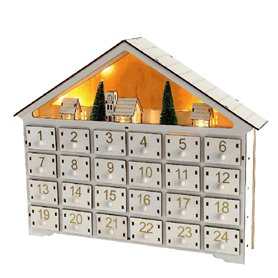 Vocdikficy Calendrier de Noël Décoration Calendrier Compte à Rebours DIY Cadeau Adulte Enfants Décoration de Vacances