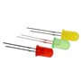 Janasiba Lot de 60 diodes électroluminescentes LED rondes de 5 mm de diamètre CC 3 V
