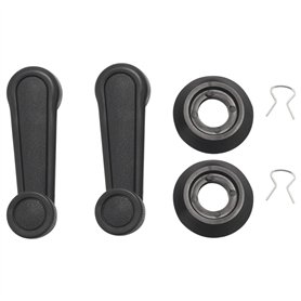 yasoe 2 x Levier/manivelle en Plastique Universel pour fenetre de Voiture Gris