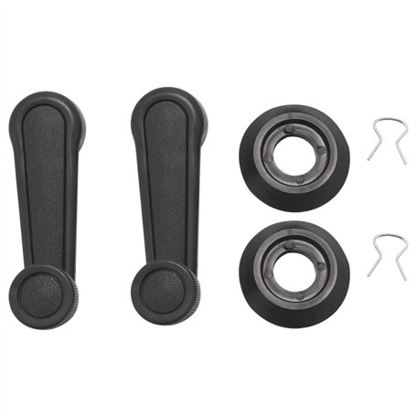 yasoe 2 x Levier/manivelle en Plastique Universel pour fenetre de Voiture Gris