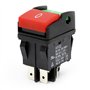 Bonkshire Interrupteur à bouton-poussoir électrique industriel HY52 pour interrupteur mécanique 4 broches avec lumière