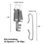 SAROAD Pièces de rechange pour dégivrage de toit – Clips et entretoises – Support d'isolation de tuyau de gouttière pour faire f