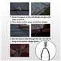 SAROAD Pièces de rechange pour dégivrage de toit – Clips et entretoises – Support d'isolation de tuyau de gouttière pour faire f