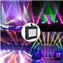 Abledance 2X Lampe Flash Stroboscopique À 180 LEDs Stroboscope de Contrôle Sonore À Distance Portable 35W RGB Vitesse RÉglable p