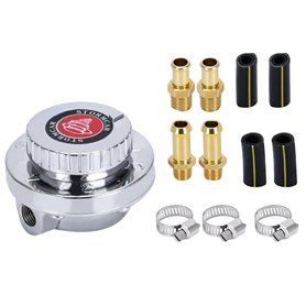 Qyrugcxs Kit de Régulateur de Pression de Carburant Réglable Universel 1-6 PSI pour Moteur à Carburateur