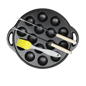 Kissmii Moule à crêpes en fonte pour barbecue en forme de pieuvre