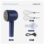Kissmii Mélangeur à Main sans Fil Fouet Électrique à Double Bâton Mélangeur Électrique Portable Rechargeable par USB Batteur à Œ