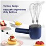 Kissmii Mélangeur à Main sans Fil Fouet Électrique à Double Bâton Mélangeur Électrique Portable Rechargeable par USB Batteur à Œ