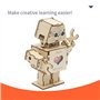 Kznifmk Kit de Robot d'accueil Programmable Double Intelligent et Programmable pour Expériences Scientifiques DIY dans Le Cadre 