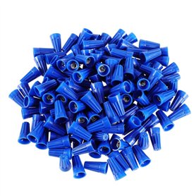 Naemriee 1000 Pièces Capuchons de Bleu Connecteur Électrique à Visser Noyaux de Plastique pour Connexion