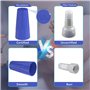Naemriee 1000 Pièces Capuchons de Bleu Connecteur Électrique à Visser Noyaux de Plastique pour Connexion