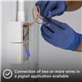 Naemriee 1000 Pièces Capuchons de Bleu Connecteur Électrique à Visser Noyaux de Plastique pour Connexion