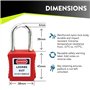 Kznifmk Étiquettes et de Verrouillage Étiquette de Sécurité Rouge Kit de Verrouillage D'Identification Facile Verrous de Verroui