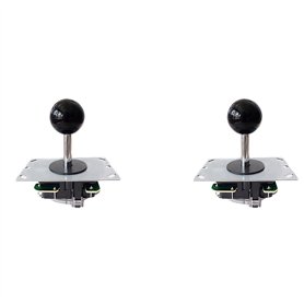 Fivetwofive 2X Manette de Commande de Manette D'Arcade Manette de Manette avec Carte de Circuit Imprimé 5P Broche Sans Manette L