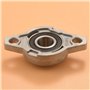 Mocturnity KFL001 Lot de 4 paliers à roulement auto-alignant 12 mm avec palier à bride en alliage de zinc Boîtier de roulement r