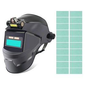 Asyduey Masque de Soudage pour Casque de Soudage à Obscurcissement Automatique avec Lumière LED