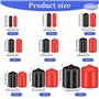 Asyduey 200 PCS Bouchon à Vis Flexible Filetage Boulon Protecteur Capuchons Couvre Bouchons à Vis en Plastique Noir Rouge en 9 T