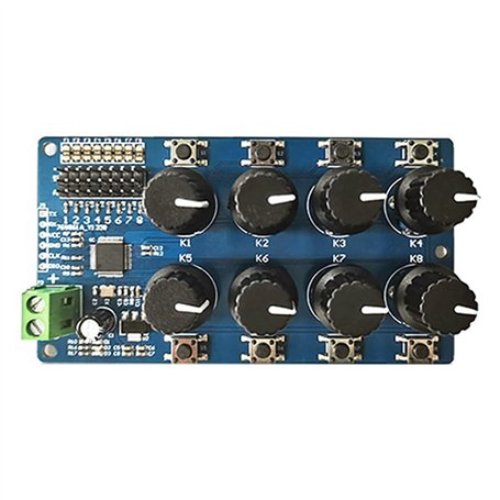 ANNJUC Carte de Débogage Futaba SG90 Servos Etc Compteur de Retour Central Multifonctionnel Portable Contrôleur de Servo à 8 Voi