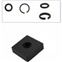 Feriany Clip de Bague de Retenue D'Impact de 3/8 Pouces, Anneau de Friction D'Impact pour Clé à Chocs de Type Électrique/Pneumat