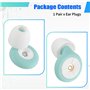 Nettoppo Bouchons d'oreilles de Sommeil pour Réduire Le Bruit du Sommeil, Bouchons d'oreilles Réutilisables Antibruit pour la Pr