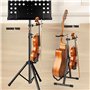 Bnnlqpsttg Crochet de Suspension pour Violon pour Microphone ou Pupitre de Partition Support Sécurisé pour Violon et Alto à ou L
